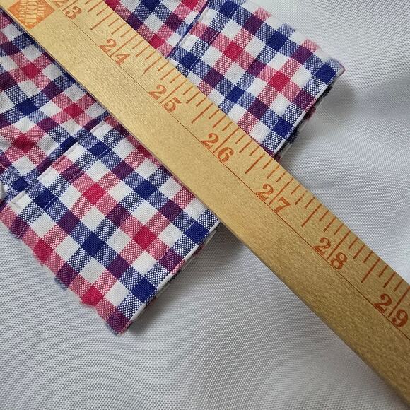 Ralph Lauren Blue Red White Gingham Old Money Patriotic Oxford Classic Shirt XLT - Picture 5 of 11